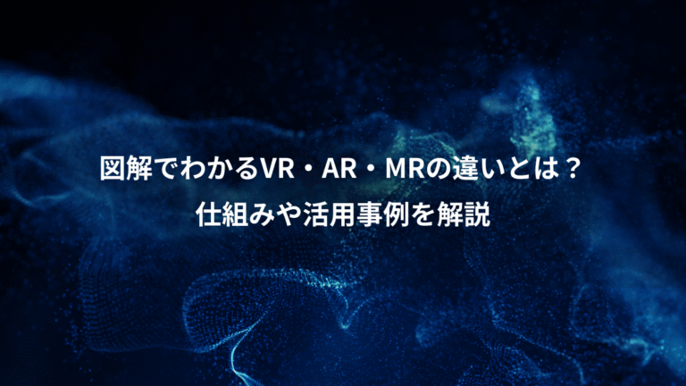 図解でわかるVR・AR・MRの違いとは?、仕組みや活用事例を解説